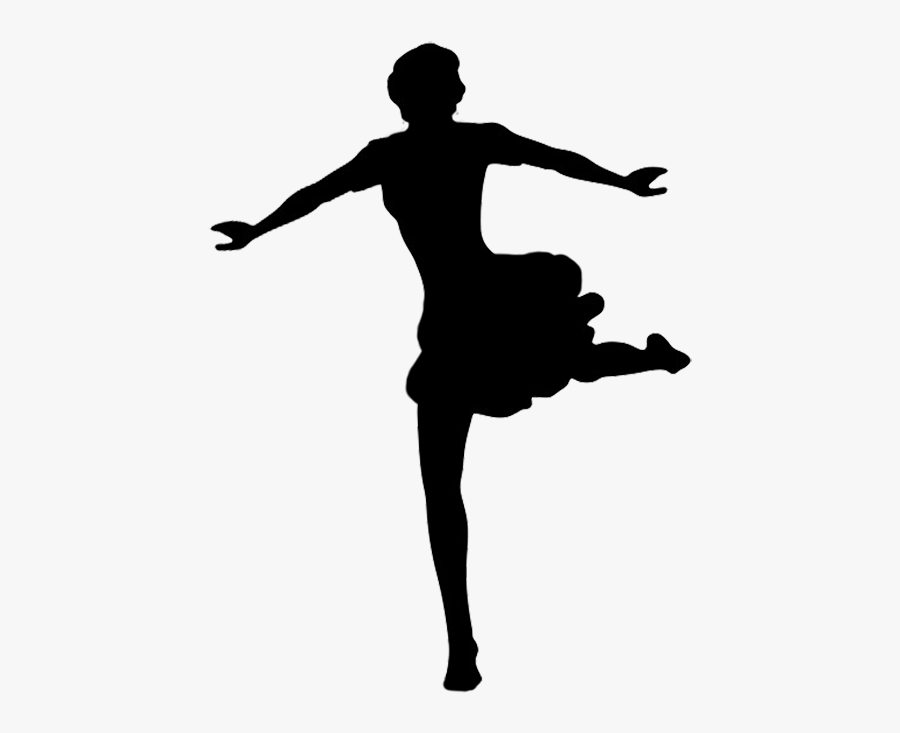 Png Black And White Ballerina Silhouette Clipart, Transparent Clipart