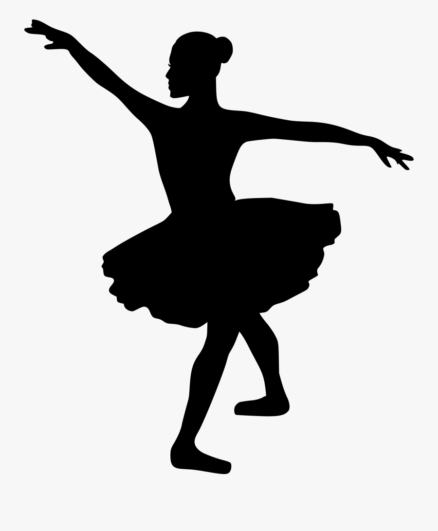 Ballet Dancer Silhouette Tutu, Transparent Clipart
