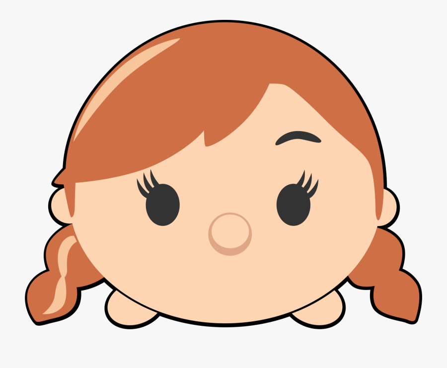 Disney Tsum Tsum Clipart Anna Frozen Clipart Image, Transparent Clipart