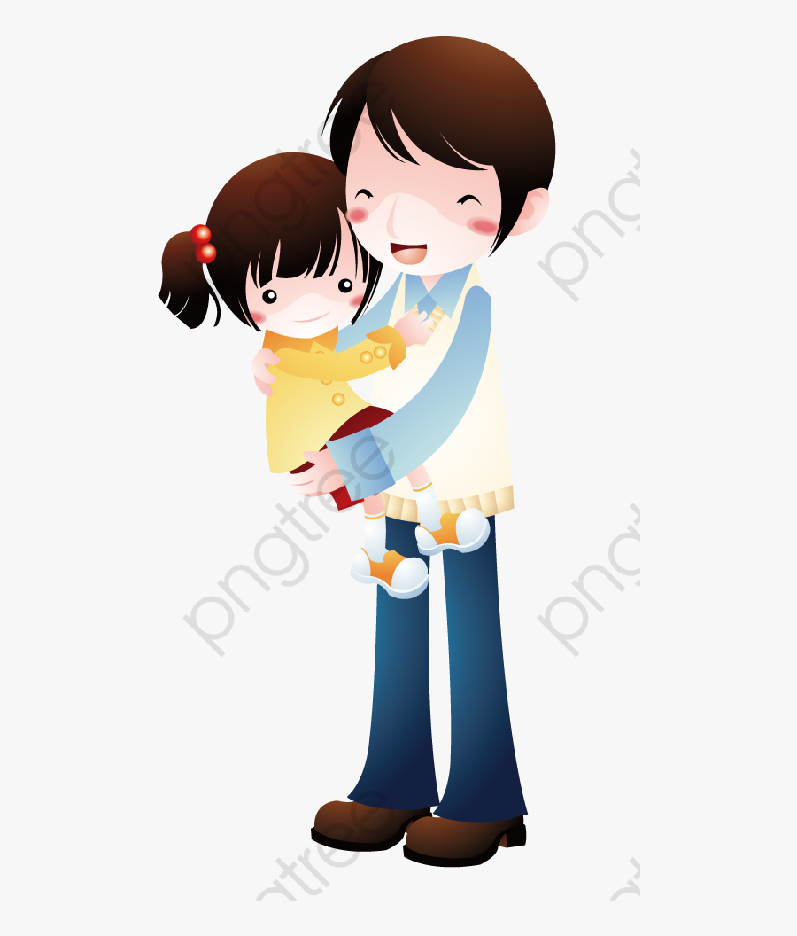 Brother Hugging Sister, Transparent Clipart