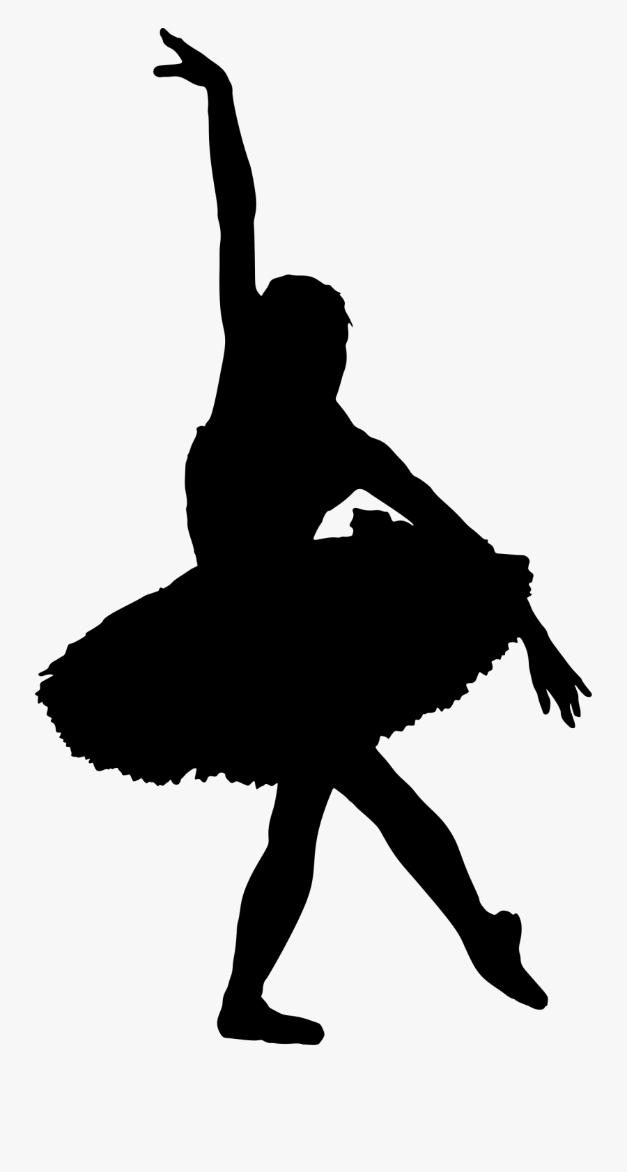 Ballet Dancer Silhouette, Transparent Clipart