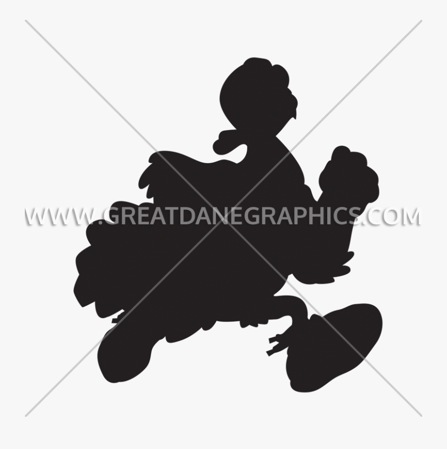 Turkey On The Run Clipart, Transparent Clipart