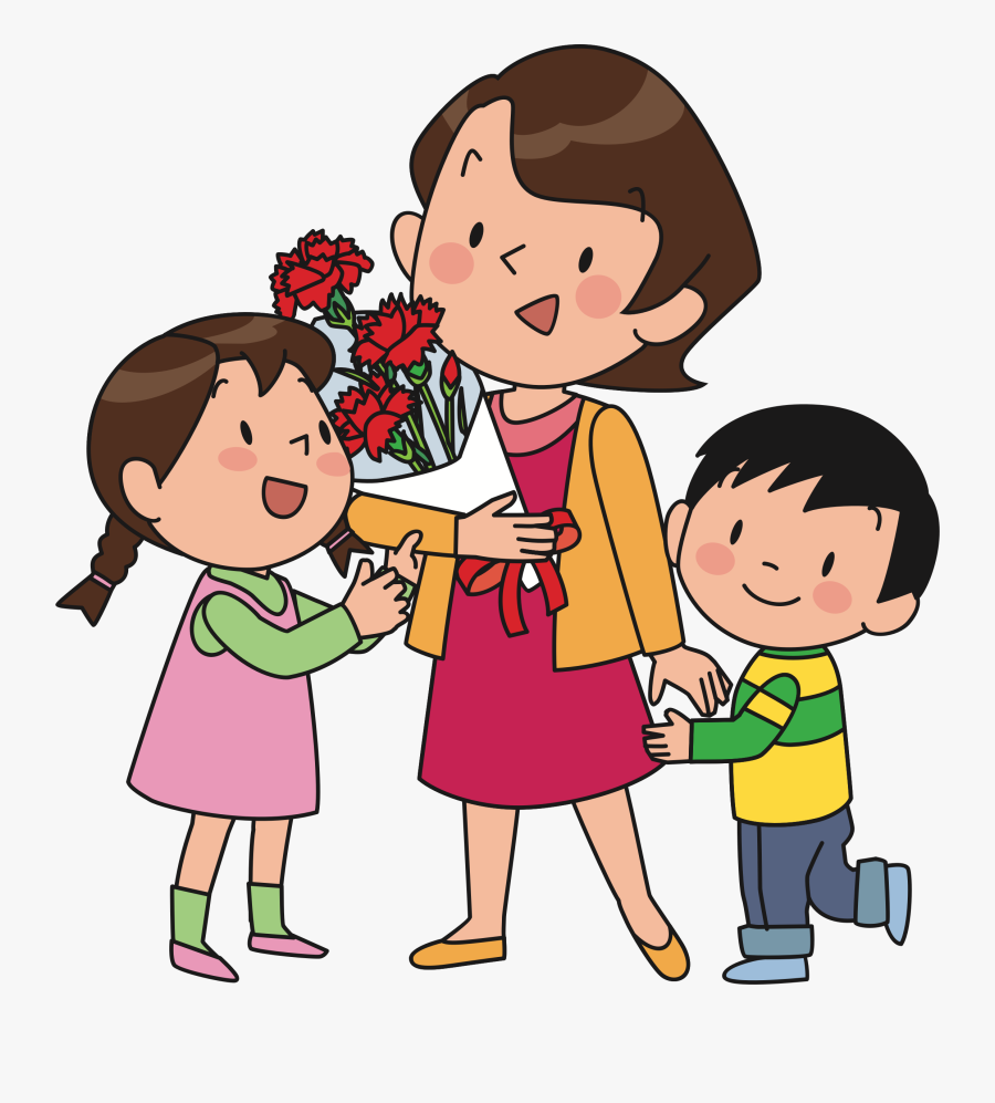 Clip Art Mom Hugging Child, Transparent Clipart