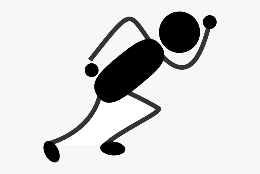 Girl - Stick - Figure - Running, Transparent Clipart