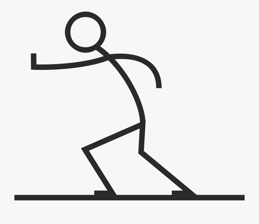 Stick Figure Running Transparent Png, Transparent Clipart
