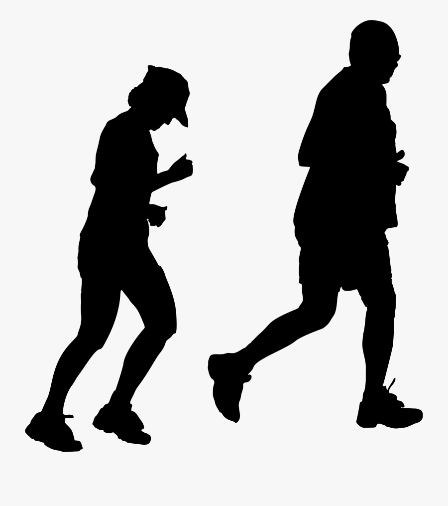 Jogging Silhouette Running Sport Clip Art, Transparent Clipart