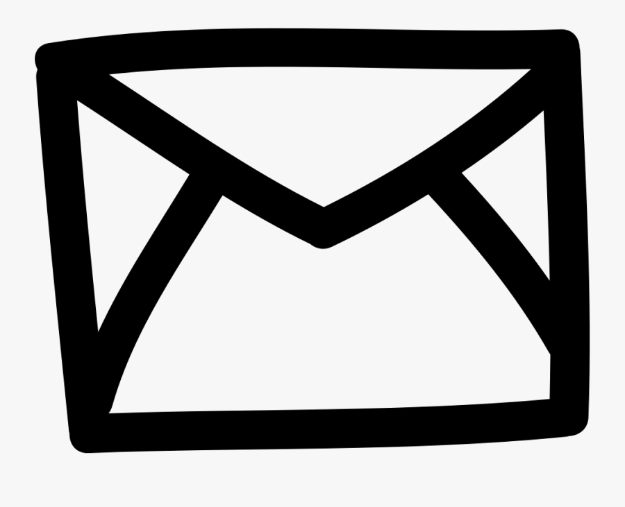 Mail Envelope Back Hand Drawn Outline Svg Png Icon, Transparent Clipart