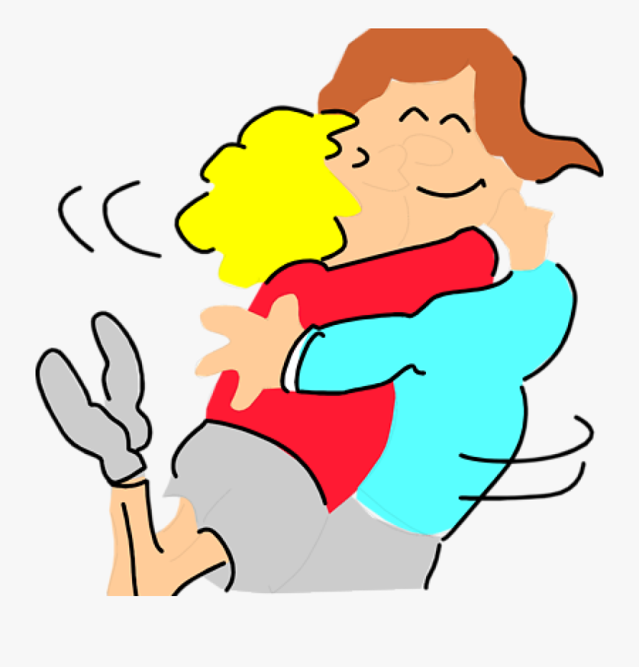 Two Girls Hug Clip, Transparent Clipart