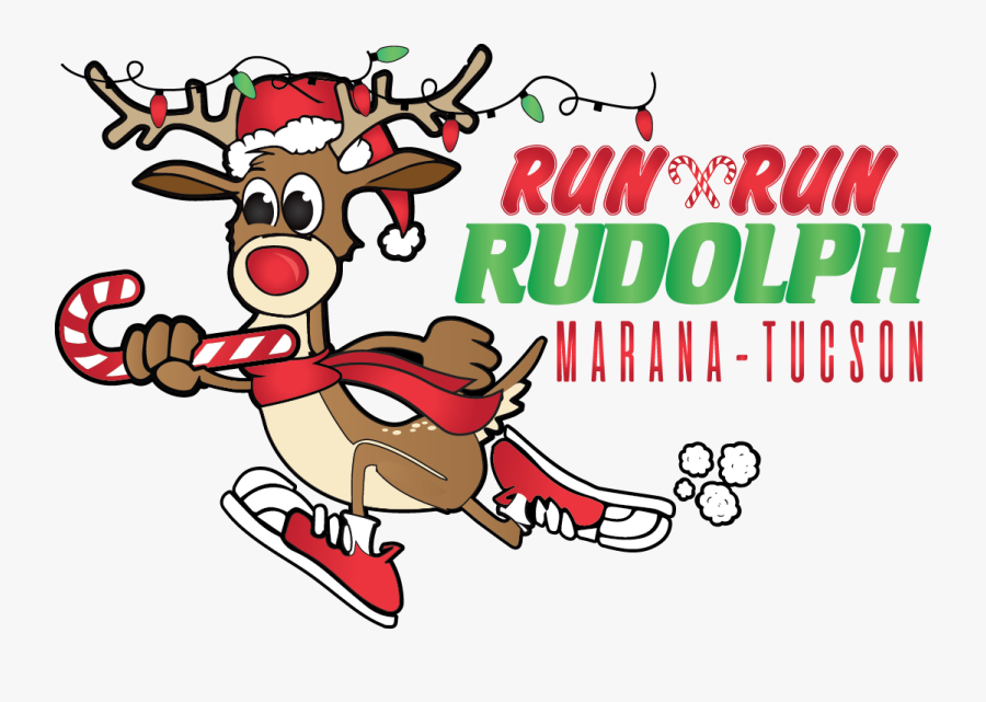 Phoenix Run Run Rudolph Half Marathon / Quarter Marathon, Transparent Clipart