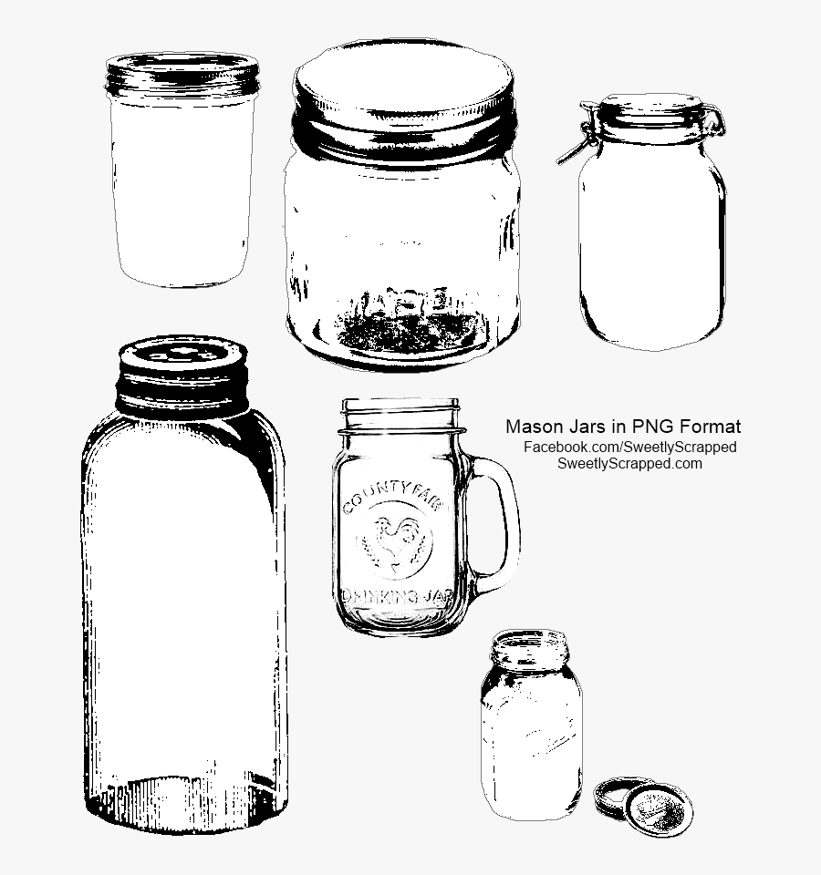 Mason Jar Clipart, Transparent Clipart