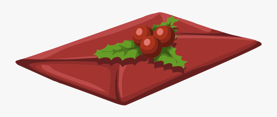 Envelop Christmas Card Xmas Envelope Greeting Red - Christmas Card In Envelope Png, Transparent Clipart