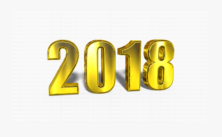 Svg Black And White Library New Years 2018 Clipart - 2018 3d Logo Png, Transparent Clipart