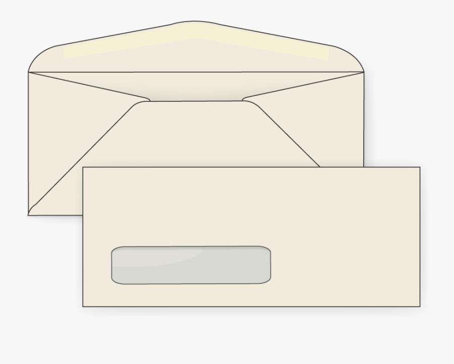 #10 Ivory Digital Window Envelopes - Wood, Transparent Clipart