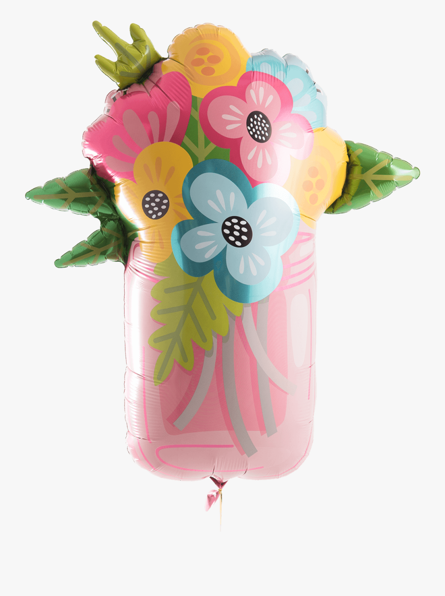 Mason Jar Supershape - Bouquet, Transparent Clipart