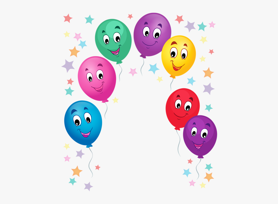 New Year 2018 Balloons Cartoon Clipart - Balloons Cartoon Clipart, Transparent Clipart