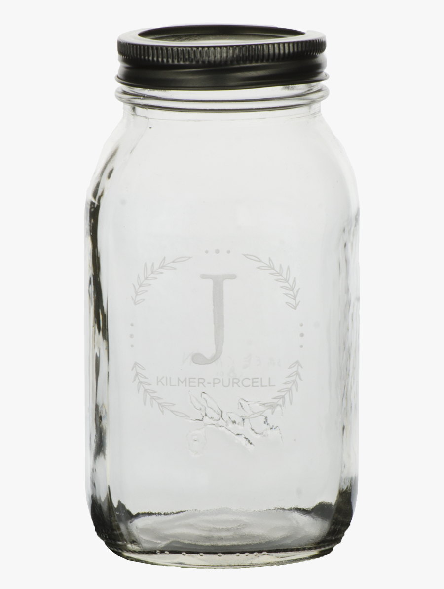 Transparent Mason Jar Clipart Black And White - Vase, Transparent Clipart