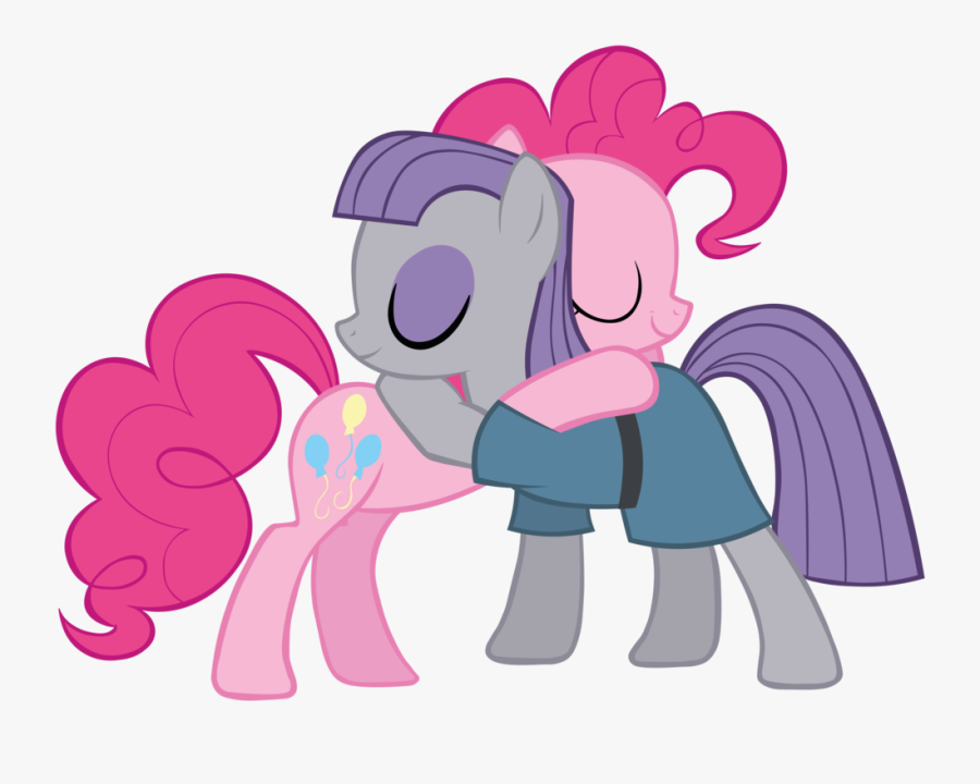 Transparent Hugging Png - Pinkie Pie Maud Pie, Transparent Clipart