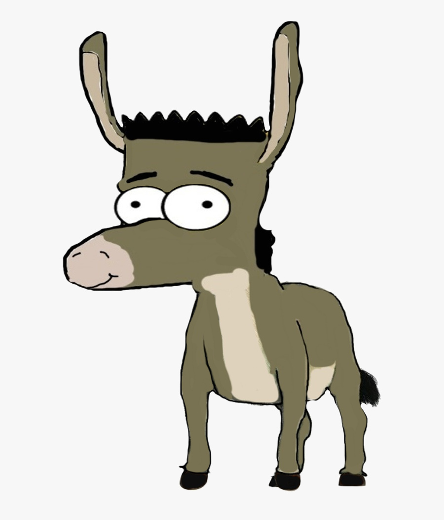Bart Simpson As Donkey By Darthraner83 On Clipart Library - Derp Donkey From Shrek, Transparent Clipart