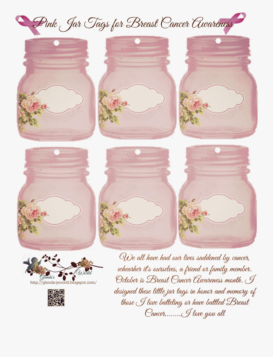 Clip Art Mason Jar Tags - Jar, Transparent Clipart
