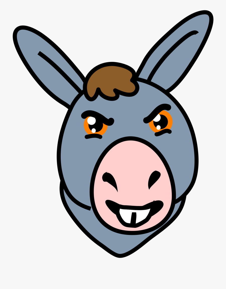 Banner Transparent Donkey Face Clipart - Donkeys Faces Clipart, Transparent Clipart