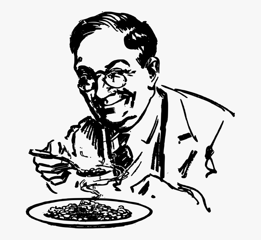 Line Art,vegetarian Food,eating - Baked Beans, Transparent Clipart