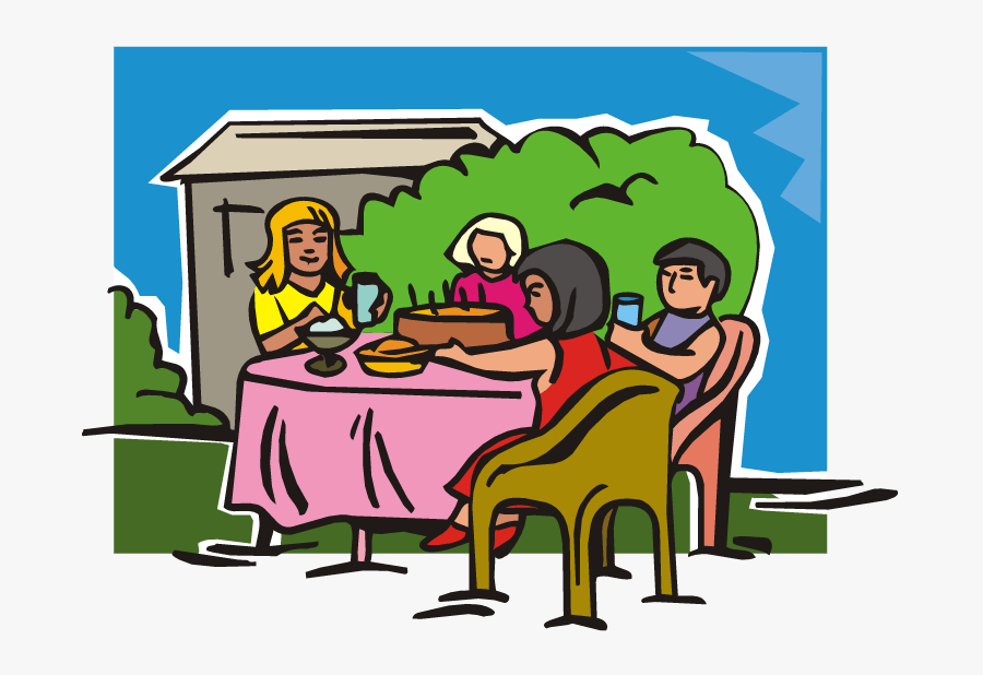 Friends Dining Cliparts - People Eating Clipart Transparent, Transparent Clipart