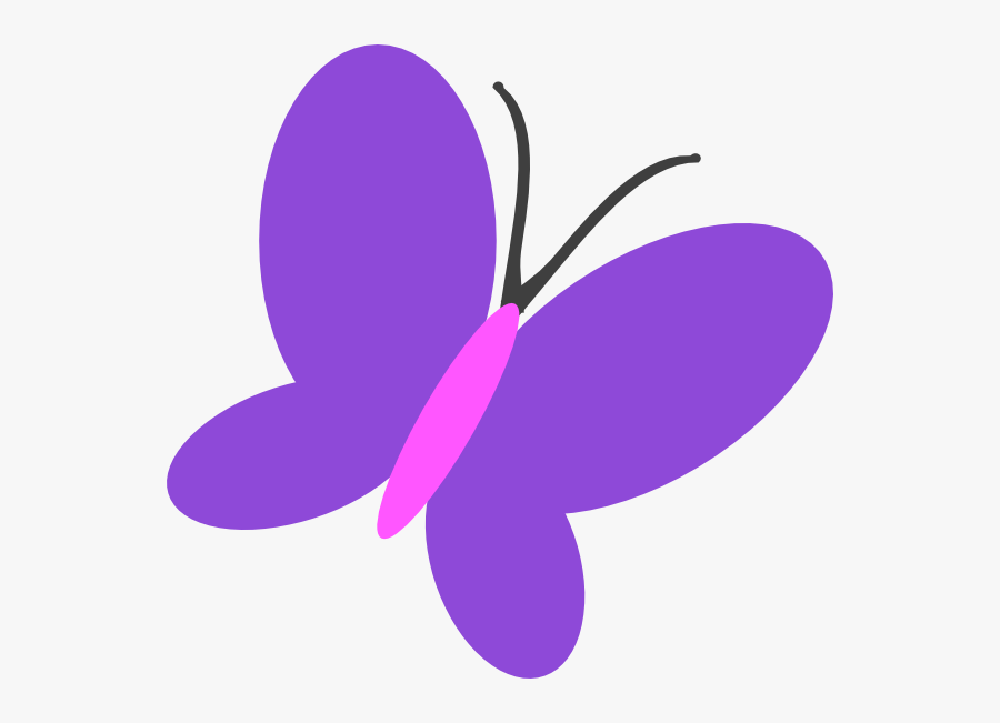 Butterfly Clipart Pastel - Clipart Butterfly Purple, Transparent Clipart