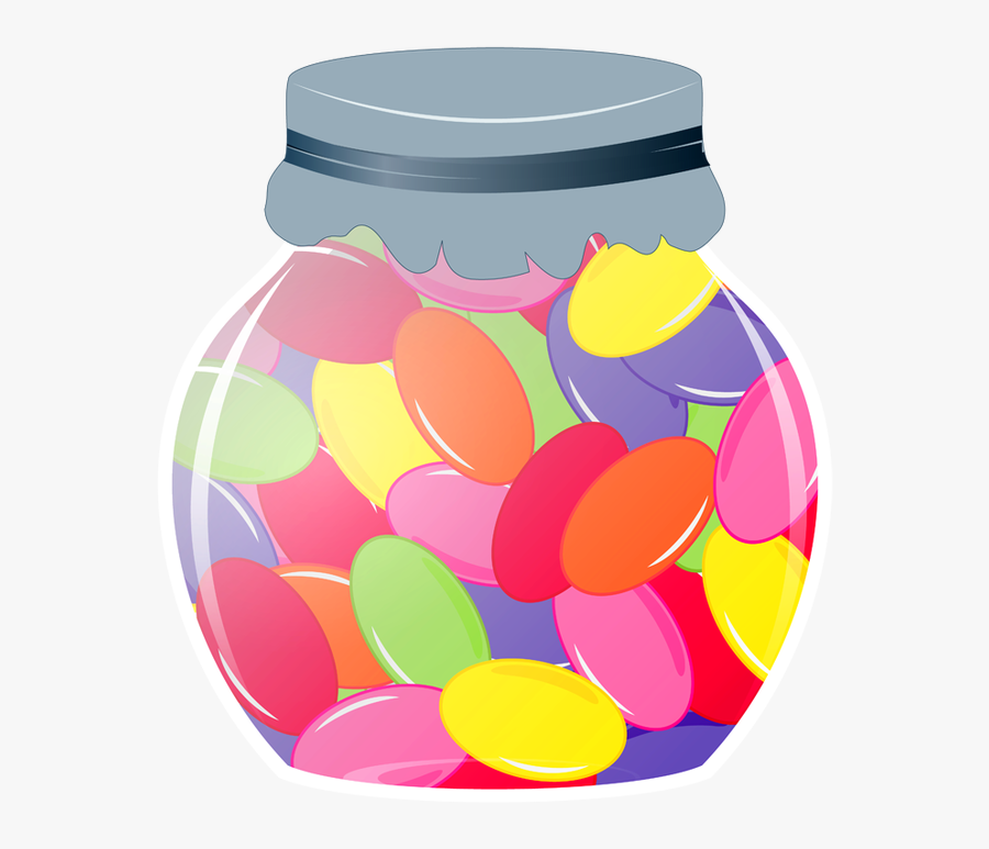 Jelly Bean Jar Clipart - Jar Of Jelly Beans Clip Art, Transparent Clipart