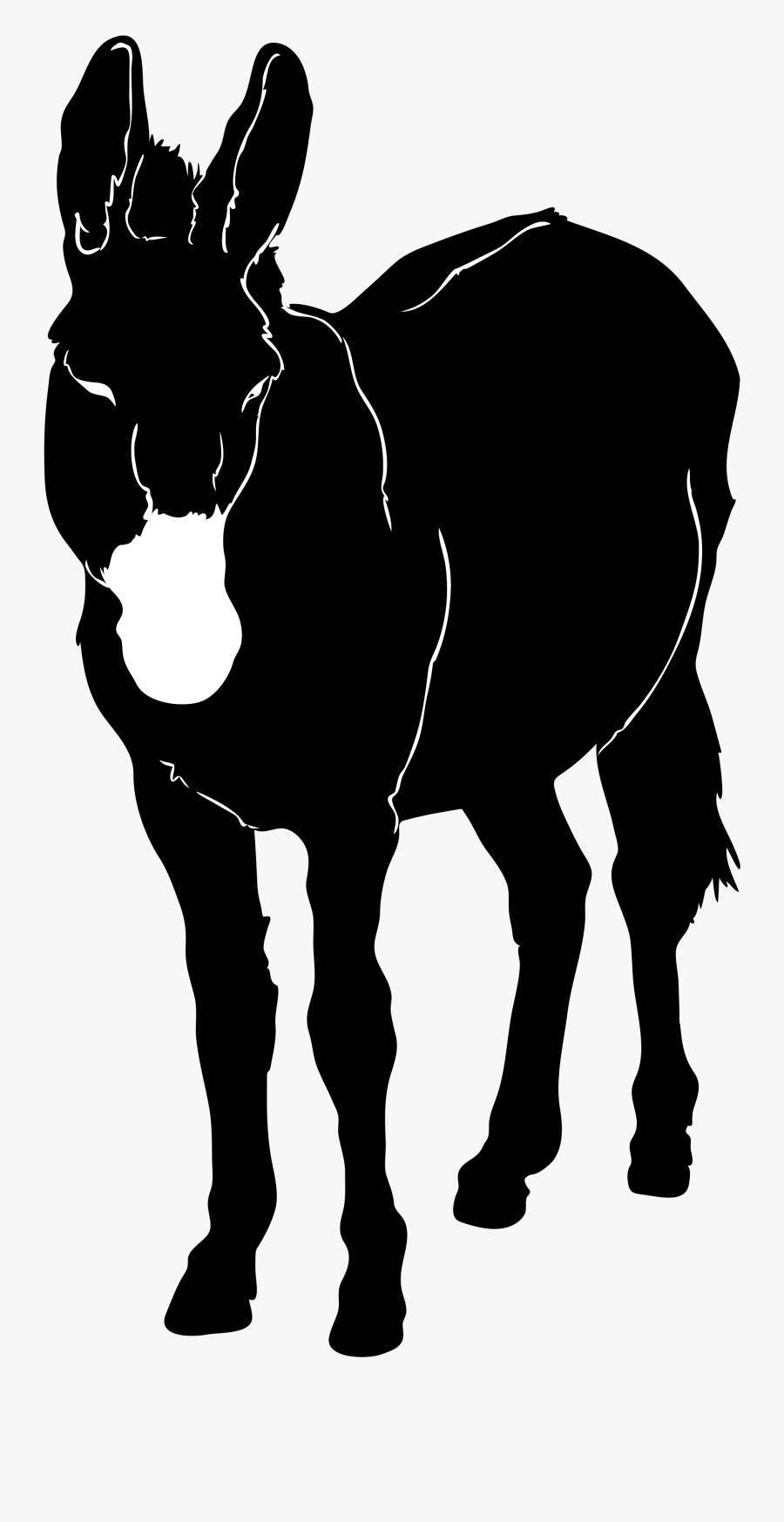 Transparent Donkey Clip Art - Donkey Silhouette, Transparent Clipart