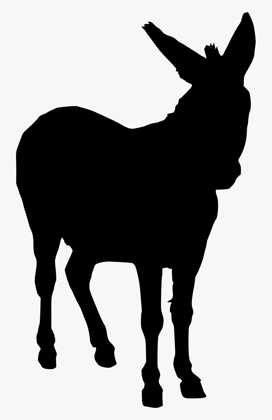 Donkey Silhouette Png - Silhouette Mule Clip Art, Transparent Clipart