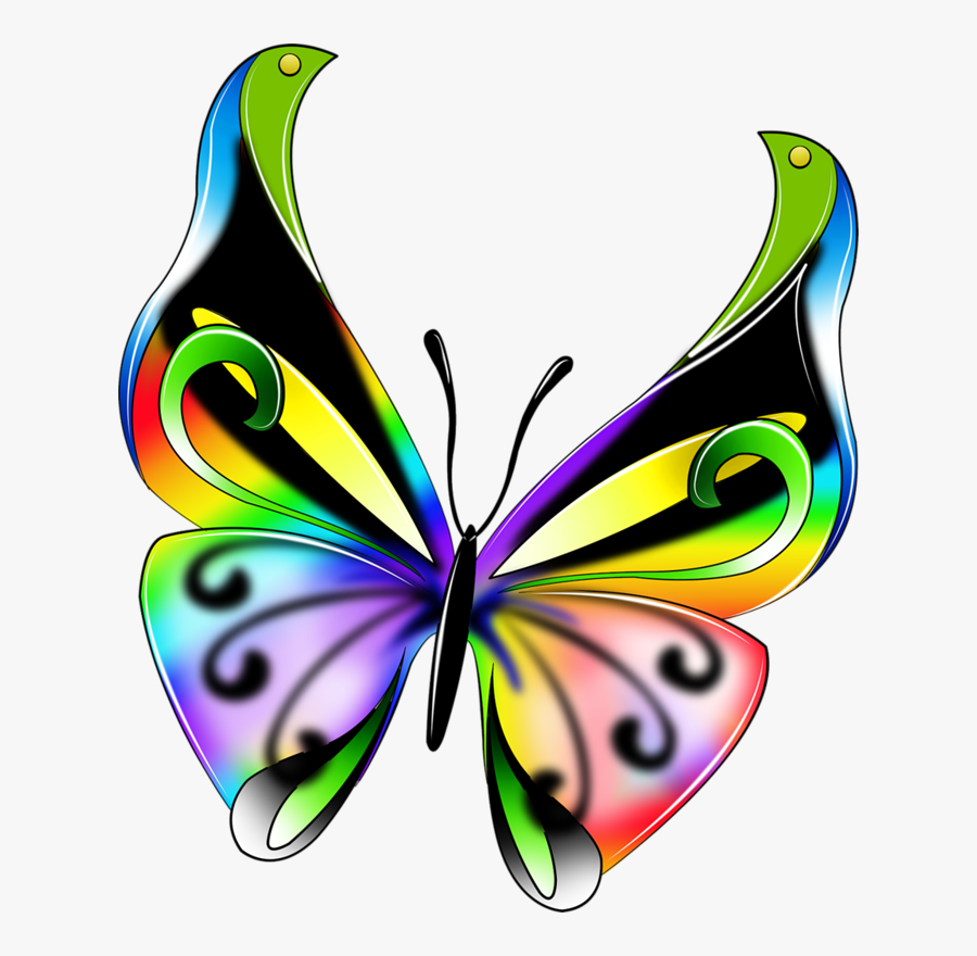 0 7ae50 3222a08c Xxxl Butterfly, Clip Art And Dragonflies - Colorful Butterfly, Transparent Clipart