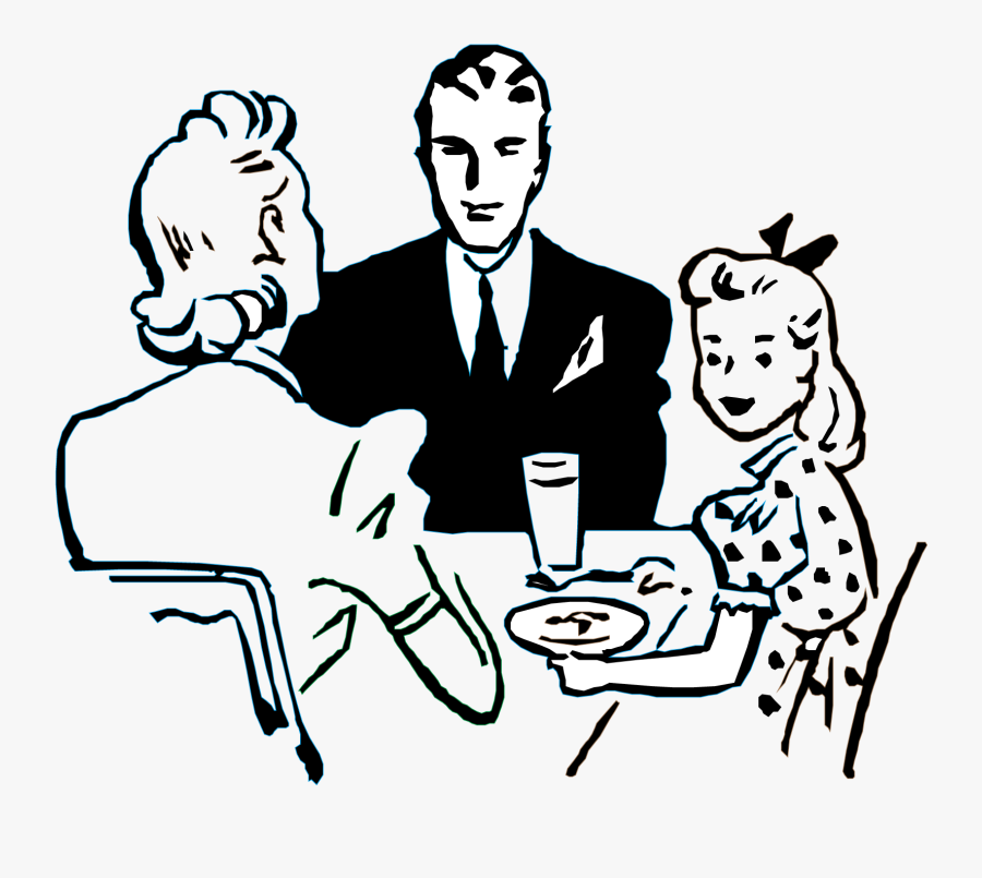 Family Clipart Eating, Transparent Clipart