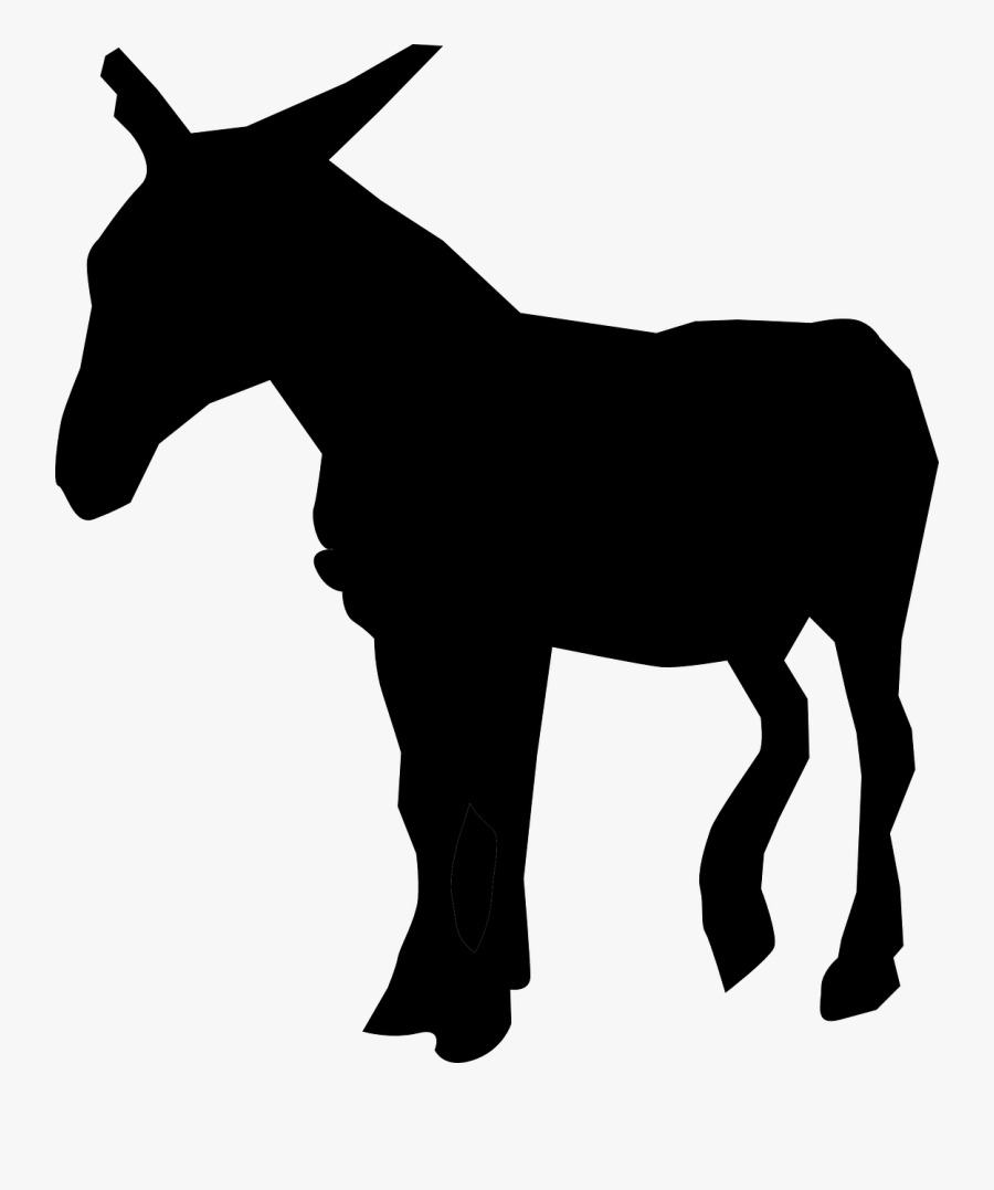 Donkey Mule Animal Mammal Black Transparent Png Images, Transparent Clipart