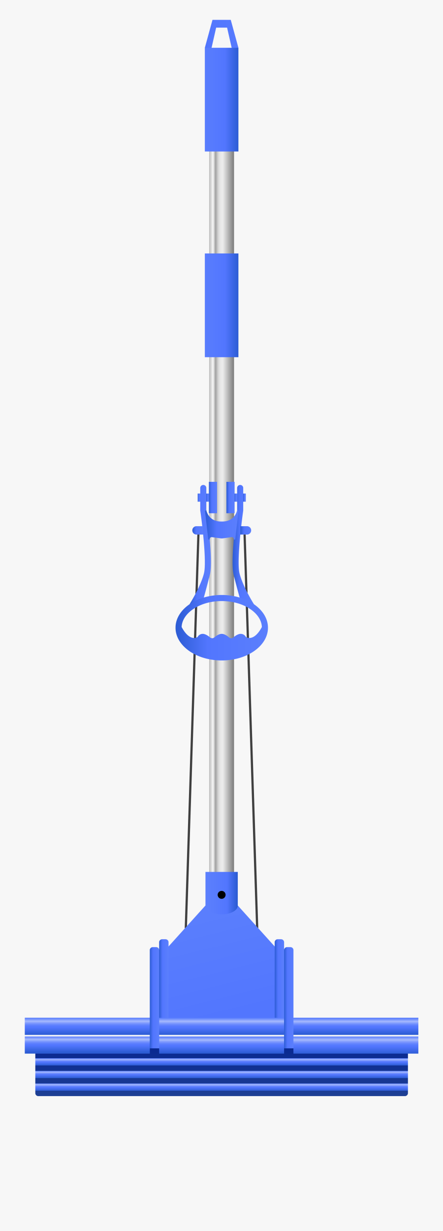 Sponge Mop Blue Png Clip Art Image, Transparent Clipart