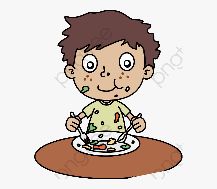 Eating Clipart Boy, Transparent Clipart