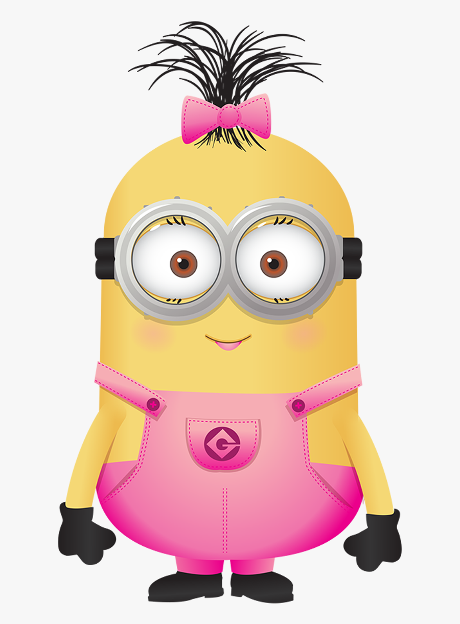 Minion Girl, Transparent Clipart