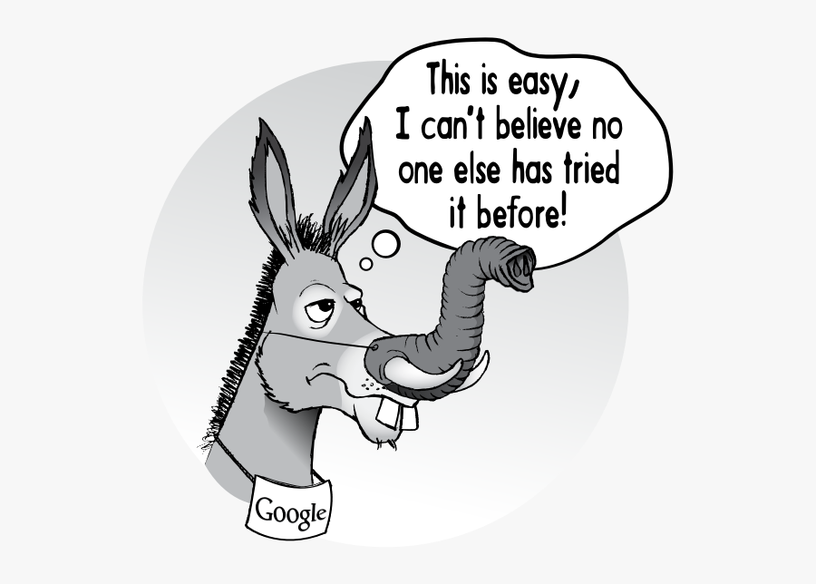 Clipart - Deciding Donkey, Transparent Clipart