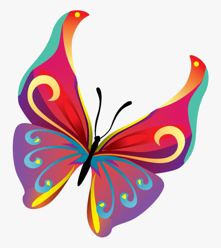 Butterflies Vector Png Pic, Transparent Clipart