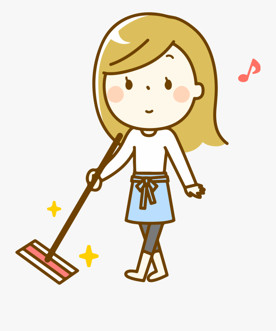 Mopping The Floor, Transparent Clipart