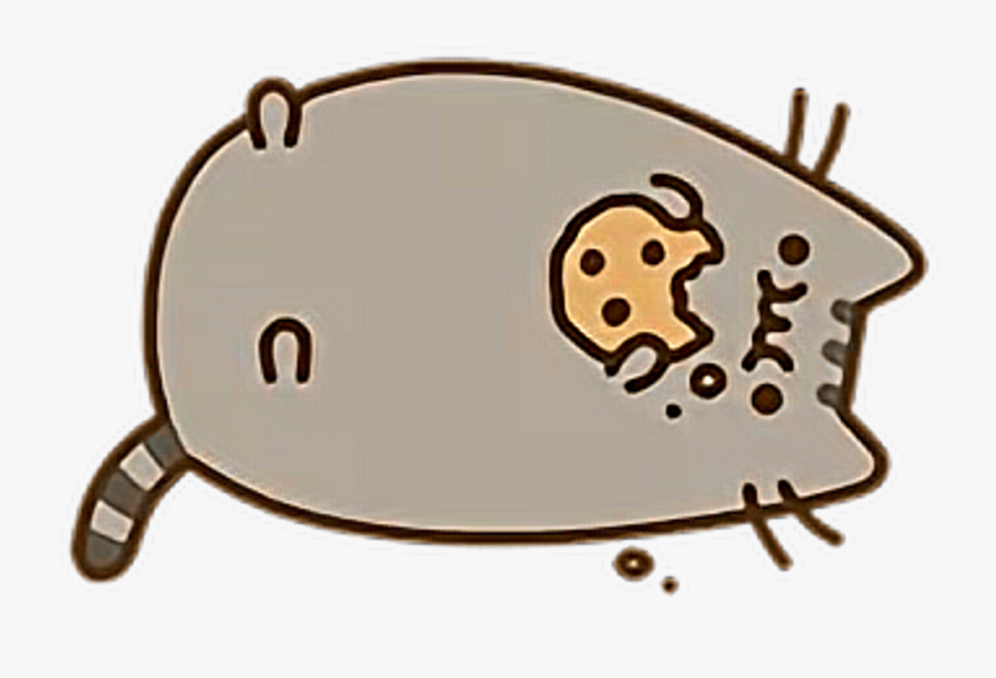 pusheen eating sushi