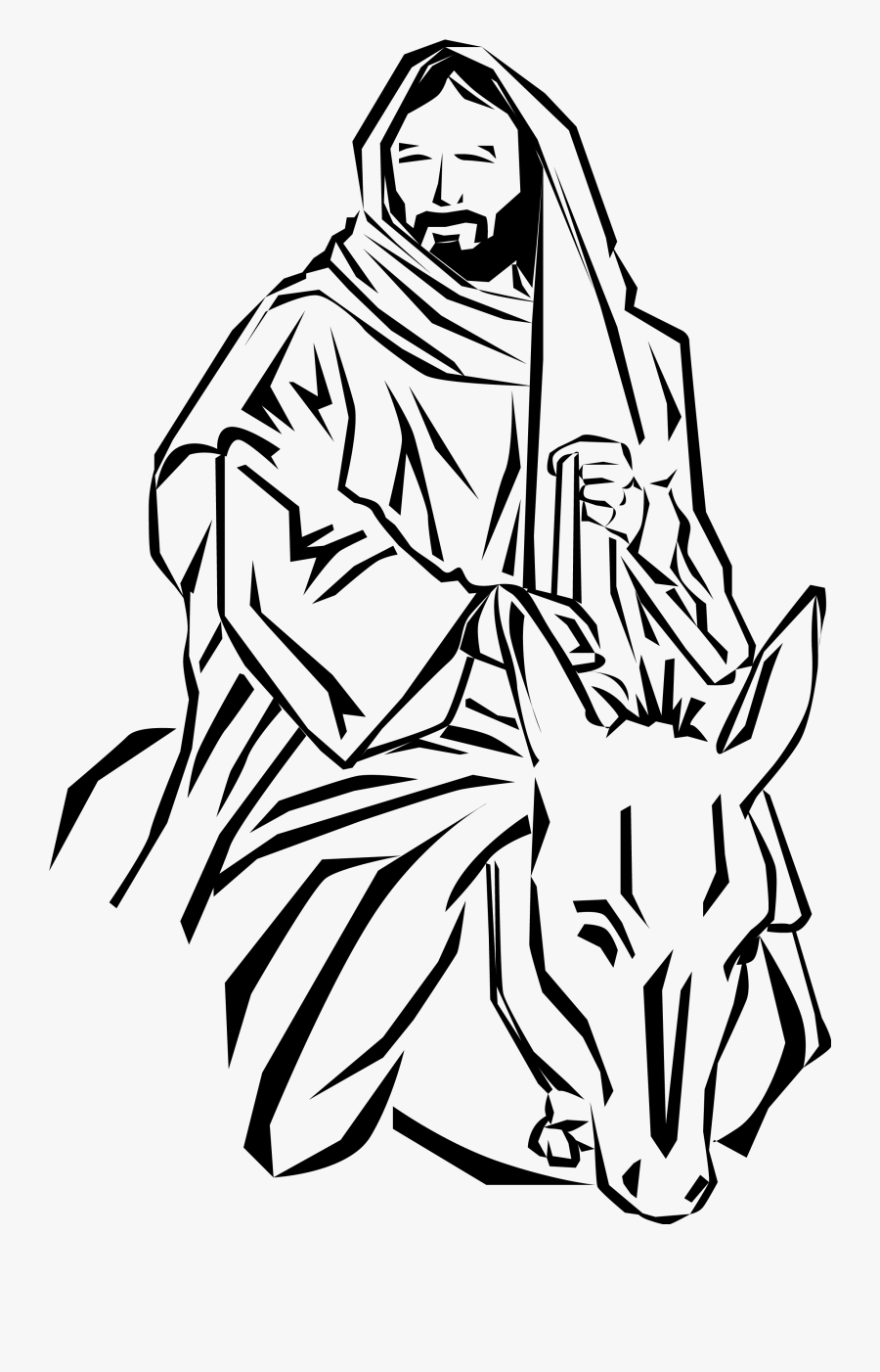 Free Donkey Black And White Alternative Design, Transparent Clipart