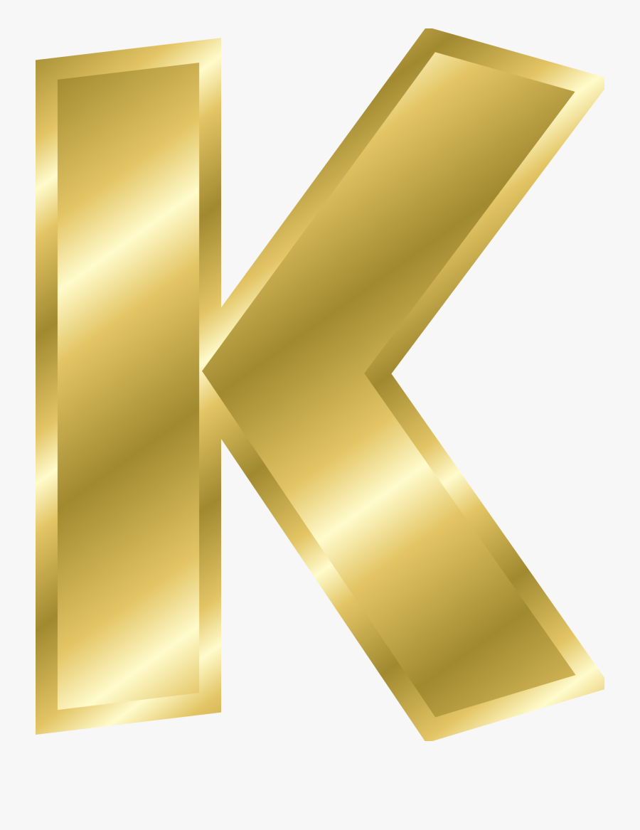 Golden Clipart Alphabet, Transparent Clipart