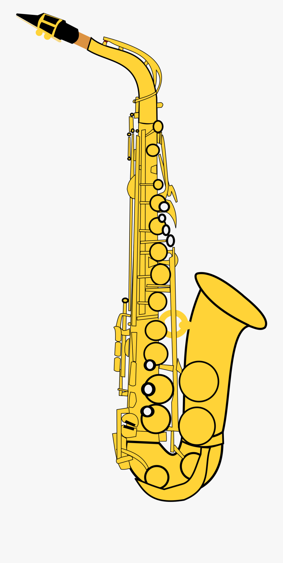 Clipart Alto Saxophone, Transparent Clipart