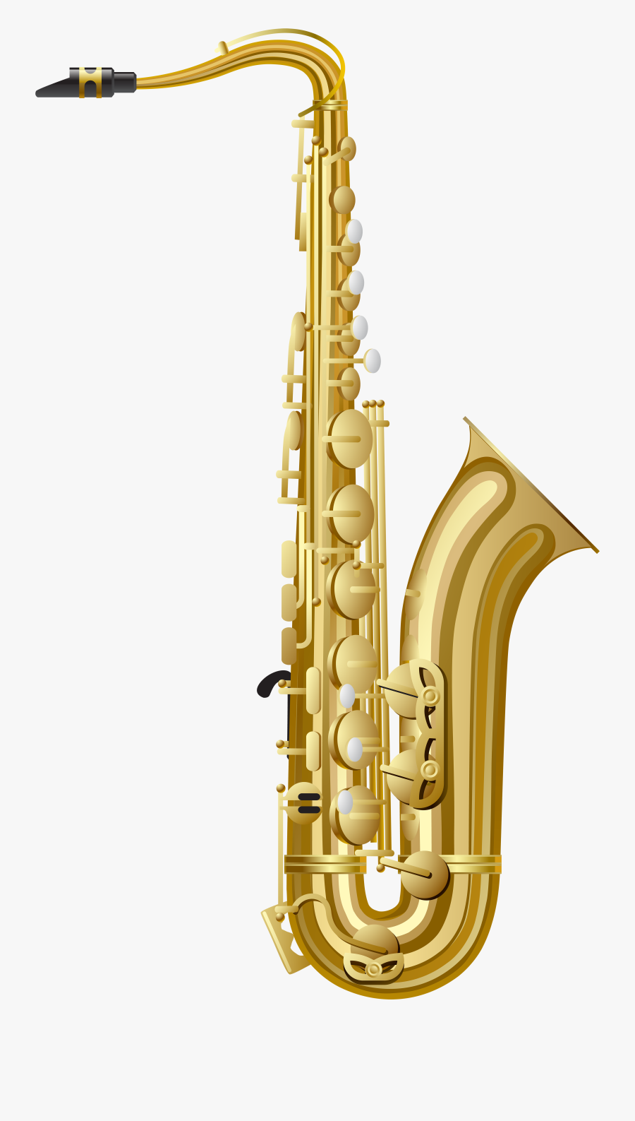 Gold Saxophone Png Clipart, Transparent Clipart