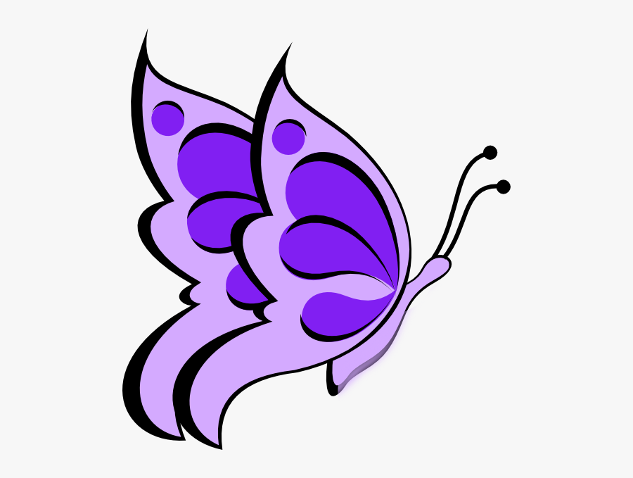Transparent Purple Butterflies Clipart, Transparent Clipart