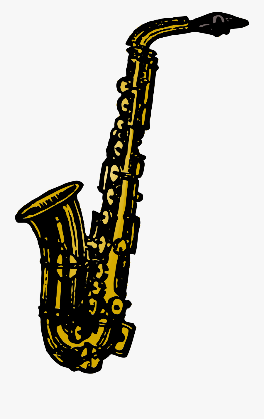 Saxophone Vector Clipart Free Public Domain Stock Photo, Transparent Clipart
