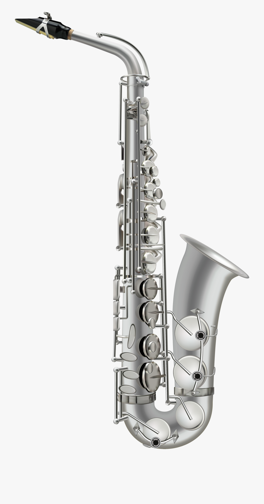 Silver Saxophone Png Clipart, Transparent Clipart