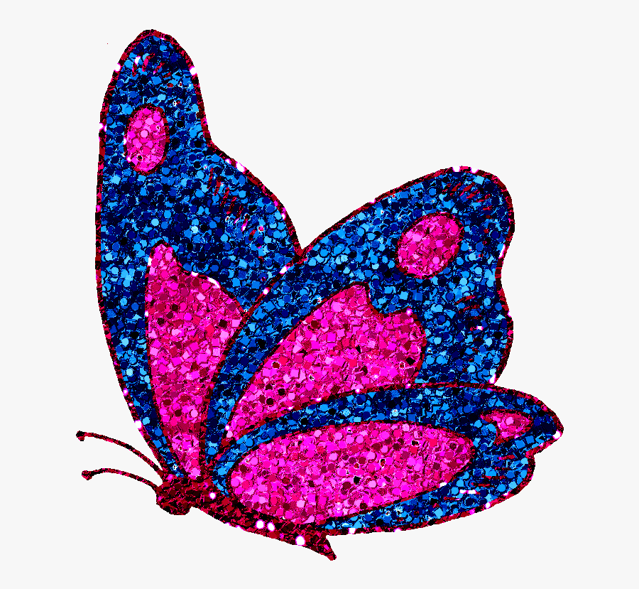 Sparkly Butterfly Clipart, Transparent Clipart