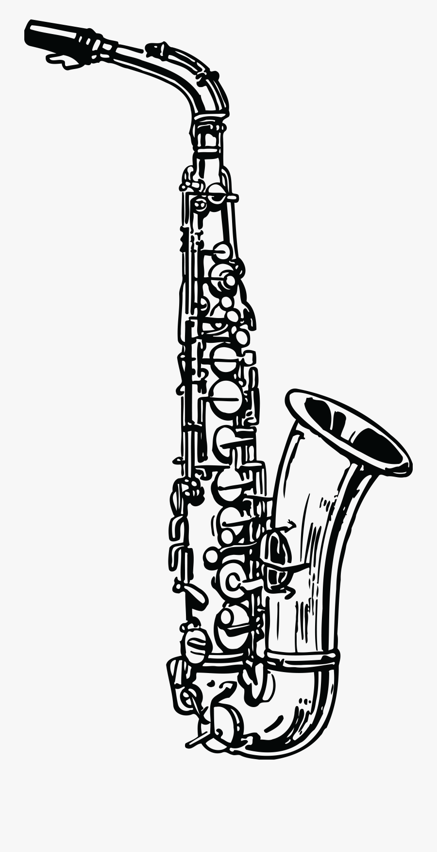 Collection Of Free Flute Drawing Saxophone, Transparent Clipart