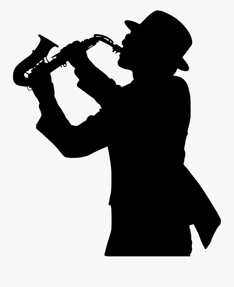 Clip Art Man Playing Saxophone, Transparent Clipart